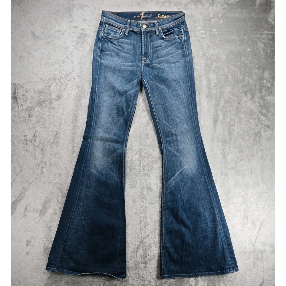 7 For All Mankind Blue Flare Jeans
